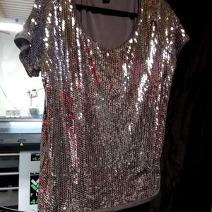 Hand beaded evening blouse